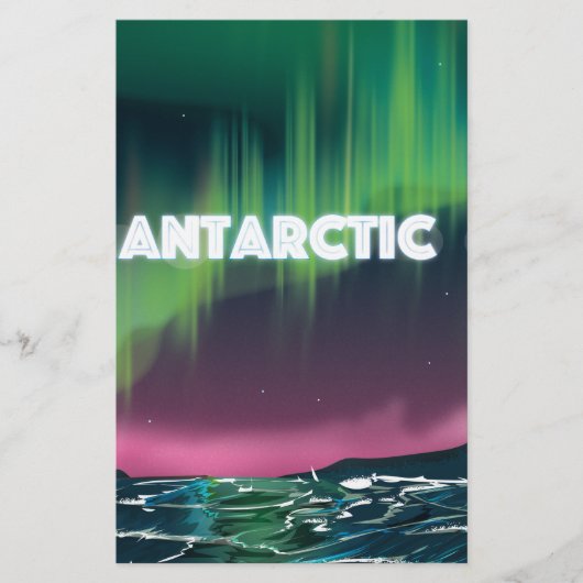 Antarktis Travel Poster Briefpapier (Vorderseite)