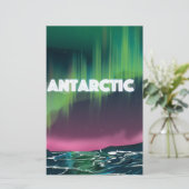 Antarktis Travel Poster Briefpapier (Stehend Vorderseite)