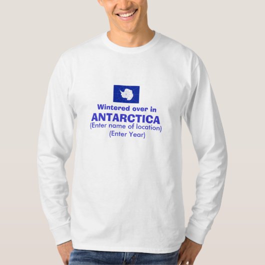 Antarktis überwintert über Shirt (Vorderseite)