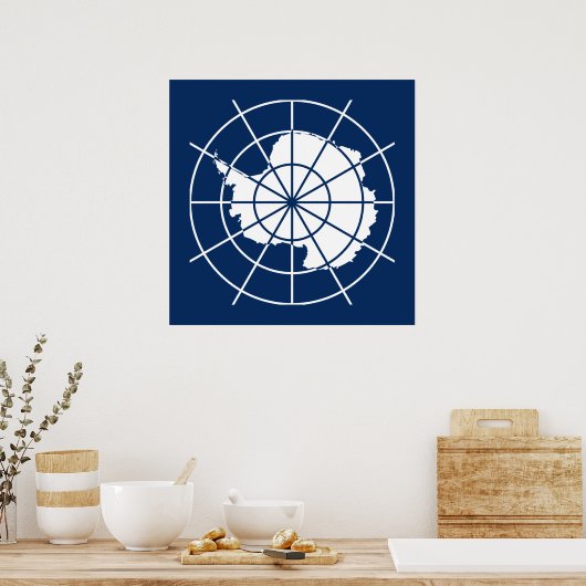 Antarktis-Vertragssystem-Poster Poster (Küche)