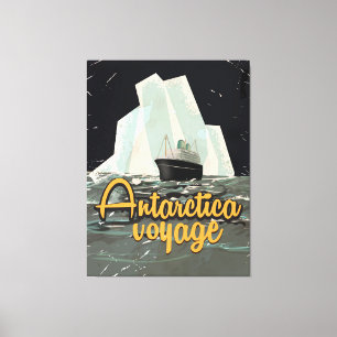 Antarktis Vintage Reiseposter Leinwanddruck