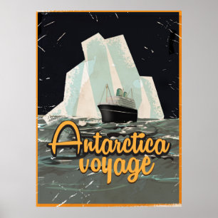 Antarktis Vintage Reiseposter Poster