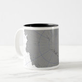 Antarktis Zweifarbige Tasse (Vorderseite Links)