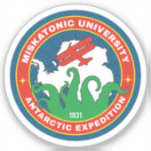 Antarktische Expedition der Universität Miskatonic Aufkleber (Vorderseite)