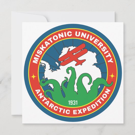 Antarktische Expedition der Universität Miskatonic Einladung (Vorderseite)