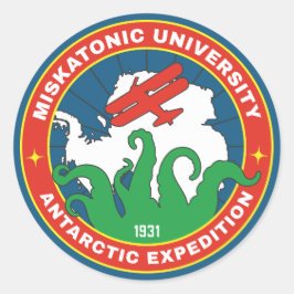 Antarktische Expedition der Universität Miskatonic Runder Aufkleber