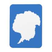 Antarktische Flagge Magnet (Vertikal)