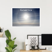 Antarktische Sonne über Horizont, Siple Dome Poster (Heimbüro)