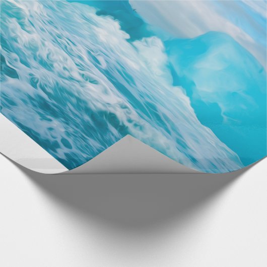 Antarktischer Berg Geschenkpapier (Ecke)