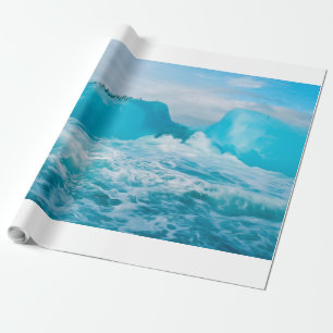 Antarktischer Berg Geschenkpapier