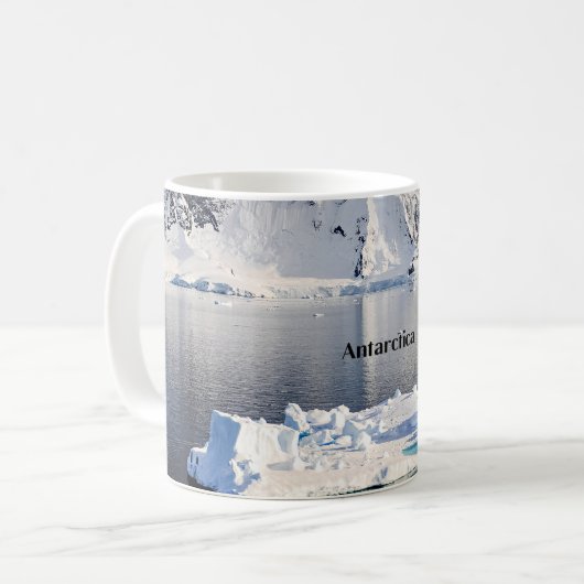 Antarktischer Eisberg Kaffeetasse (Vorderseite Links)