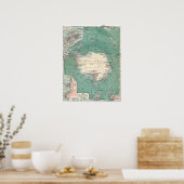 Antarktischer Kontinent Poster (Küche)