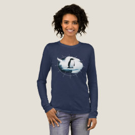 Antarktischer Pinguin-Emblem – Design für Polarfor Tri-Blend Shirt