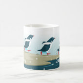 antarktischer Strand mit Adelie Penguins Kaffeetasse (Mittel)