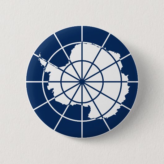 Antarktisches Flaggensymbol-Abzeichen Button (Vorderseite)