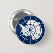 Antarktisches Flaggensymbol-Abzeichen Button (Vorne & Hinten)
