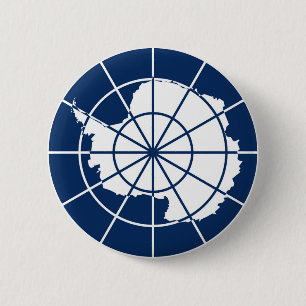 Antarktisches Flaggensymbol-Abzeichen Button