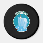 antarktisches Pinguindesign Magnet (Vorne)