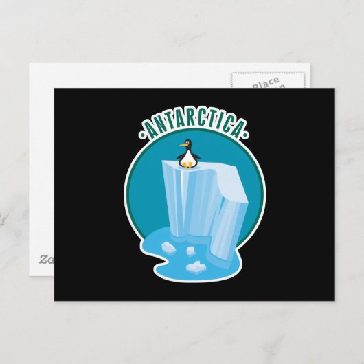 antarktisches Pinguindesign Postkarte (Vorne/Hinten)