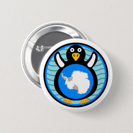 Antarktisches Vogel Button (Vorne & Hinten)