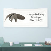 Anteater-Cartoon-Abbildung Banner (Messe)