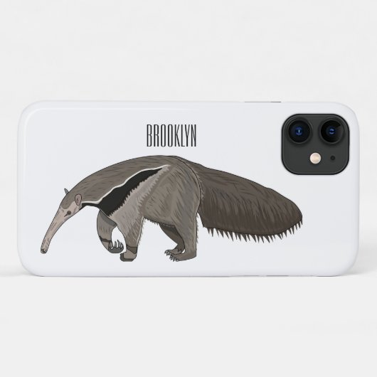Anteater-Cartoon-Abbildung Case-Mate iPhone Hülle (Rückseite (Horizontal))