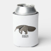 Anteater-Cartoon-Abbildung Dosenkühler (Kanne Vorderseite)