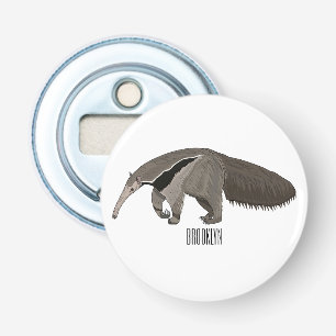 Anteater-Cartoon-Abbildung Flaschenöffner