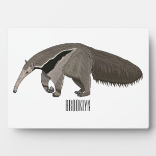 Anteater-Cartoon-Abbildung Fotoplatte