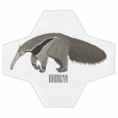 Anteater-Cartoon-Abbildung Fußball (Flach)
