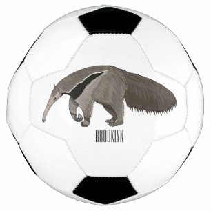 Anteater-Cartoon-Abbildung Fußball