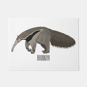 Anteater-Cartoon-Abbildung Fußmatte