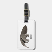 Anteater-Cartoon-Abbildung Gepäckanhänger (Vorderseite vertikal)