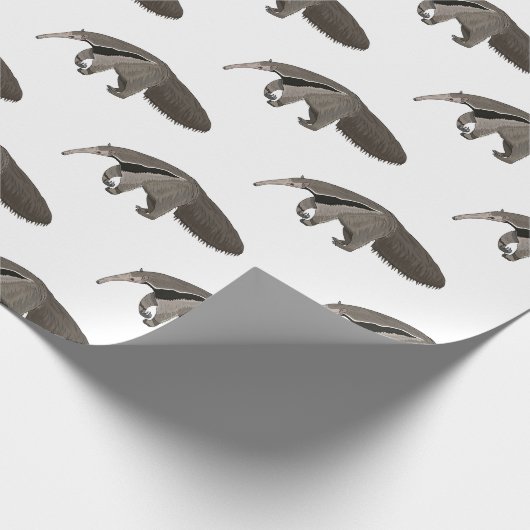 Anteater-Cartoon-Abbildung Geschenkpapier (Ecke)