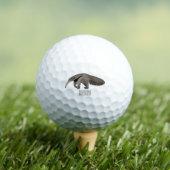 Anteater-Cartoon-Abbildung Golfball (Insitu T-Shirt)