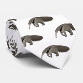 Anteater-Cartoon-Abbildung Krawatte (Gerollt)