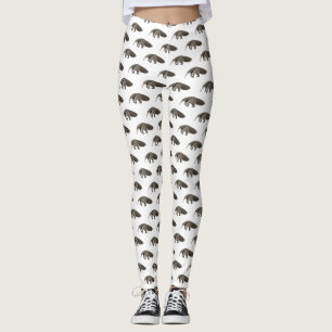 Anteater-Cartoon-Abbildung Leggings