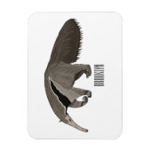 Anteater-Cartoon-Abbildung Magnet (Vertikal)