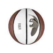 Anteater-Cartoon-Abbildung Mini Basketball (Vertikal)