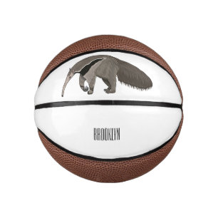 Anteater-Cartoon-Abbildung Mini Basketball