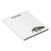 Anteater-Cartoon-Abbildung Notizblock (angewinkelt)