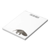 Anteater-Cartoon-Abbildung Notizblock (Rotiert)