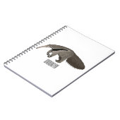 Anteater-Cartoon-Abbildung Notizblock (Linke Seite)