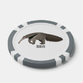 Anteater-Cartoon-Abbildung Pokerchips (Einzeln)