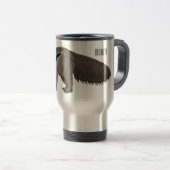 Anteater-Cartoon-Abbildung Reisebecher (VorderseiteRechts)