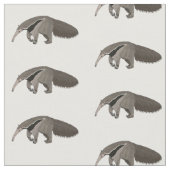 Anteater-Cartoon-Abbildung Stoff (Nahaufnahme)