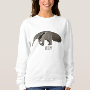 Anteater-Cartoon-Abbildung Sweatshirt