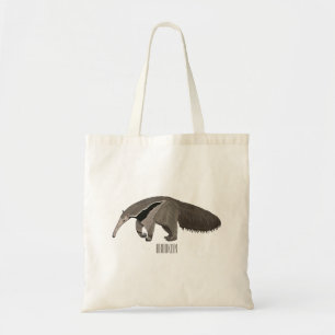 Anteater-Cartoon-Abbildung Tragetasche