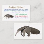 Anteater-Cartoon-Abbildung Visitenkarte (Vorne/Hinten)