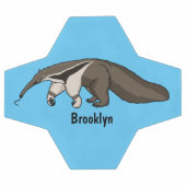 Anteater-Happy-Cartoon-Abbildung Fußball (Flach)